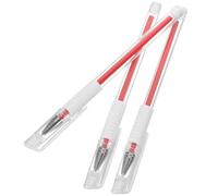 NIYANGLE Red Eyebrow Mapping Pen 3Pcs Waterproof Plastic for Accurate Tattoo and Piercing Marking, for Beauty Procedures