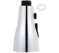 NIYANGLE Replaceable Faucet Extender for Kitchen Sink with Wear-Resistant Copper and Abs Material, Supple Columnar Water Flow, Silver Rotated Faucet Adapter for Daily Washing Water