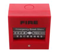 NIYANGLE Resettable Manual Fire Alarm Call Point and Userfriendly Design with High Sensitivity Response Red Plastic Emergency Alarm Switch for Fire Warning System
