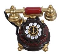 NIYANGLE Resin House Telephone Old Fashioned Phone Retro Decorative Telephone Resin and Rubber Classic Retro Style for Living Rooms and Office Decor