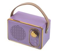 NIYANGLE Retro Mini Wireless Audio Player with Subwoofer Portable Compact Wireless Music Player Vintage Style for Outdoor Adventures Office Desk Bedroom Decor Clear Stereo Sound and Easy