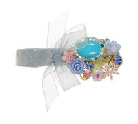 NIYANGLE Retro Rhinestone Bow Hairpins Palace Style Bridal Barrettes Wedding Fairy Side Clips for Bridesmaids Daily Wear Hair Accessories