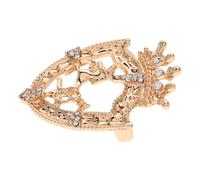 NIYANGLE Retro Rhinestone Shield Lapel Pin Vintage Zinc Alloy Brooch Versatile Functionality Gentlemen Presenters Accessories for Weddings and Special Occasions