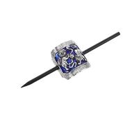 NIYANGLE Retro Vintage Hair Sticks Lion Motif Elegant Asian Japanese Hairpins for Women Unique Chignon Maker Accessories for Bun Styles Updos