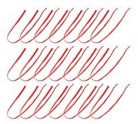 NIYANGLE Reusable Produce Mesh Bags 60cm Nylon Egg Mesh Bag for Vegetables Seafood Clam Steaming Red Thickened Net with Large Drawstring Button 100pcs Storage and Kitchen Organization
