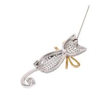 NIYANGLE Rhinestone Cat Brooch with Bow for Women - Sparkling Animal Pin Badge, Decorative Kitten Lapel Pin for Jackets, Hats, Backpacks, Vintage Party Jewelry