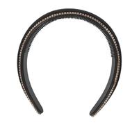 NIYANGLE Rhinestone Headband for Women Wide Padded Velvet Crystal Hairband Stylish Bridal Wedding Hair Accessories for Makeup Washing Face Shower Bath
