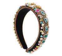 NIYANGLE Rhinestone Wide Hairband for Women Shiny Lint Party Headdress Creative Hair Accessory for Banquets and Daily Wear Chic Fashion Decoration and Hair Fixing