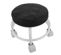 NIYANGLE Rolling Salon Stool with Wheels and Comfortable Pu Seating, Stylish Black Pedicure and Beauty Treatment Chair for Spa and Salon Use, Simple Elegant Design Random Color