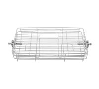 NIYANGLE Rotating Grill Basket and Even Heat Distribution Stainless Steel with Adjustable Structure for Fish and Vegetables for Outdoor Picnics and Camping Bbq