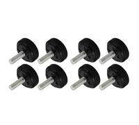 NIYANGLE Rubber Treadmill Foot Pads Effortless Installation 8pcs with 12mm Screw Diameter Non-slip Stabilizer Leveling Feet for Fitness Equipment Compatible with Exercise Machines