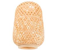NIYANGLE Rustic Bamboo Pendant Lamp Shade Handmade Bamboo Woven Lampshade with Soft Light Diffusion and Versatile Style for Outdoor and Kitchen Use, Beige Natural Lamp Shade