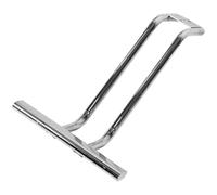 NIYANGLE Salon Chair Footrest Replacement with Ergonomic Design and Secure Attachment, Metal Foot Pedal Accessory for Hairdressing Equipment, Suitable for Barber Shop Use, Silver Finish