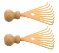NIYANGLE Scalp Massager Scalp Scratcher Tool 2Pcs Bamboo Claw Manual Head Massage Tool for Deep Relaxation and Hair Stimulation Portable for Everyday Home Use