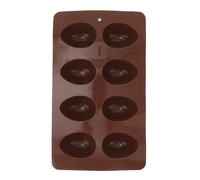 NIYANGLE Silicone Baking Mold Flexible Non-Stick Silicone Tray 8-Cavity Easter Coffee Color for Chocolate Candy Cake for Homemade Candy and Cupcake Baking