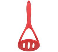 NIYANGLE Silicone Potato Masher Red with Comfortable Grip, Vegetable and Fruit Masher Tool for Preparing Mashed Potatoes, Pureed Pumpkin, and Root Vegetables in Home Kitchen