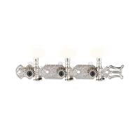 NIYANGLE Silver Guitar Tuning Pegs for Classical Guitar Resin and Metal Material Suitable for Man and Woman Musicians