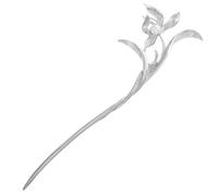 NIYANGLE Silver Metal Hair Sticks for Women and Plum Blossom Design Lightweight and Versatile Hair Pins for Buns and Occasions Elegant Modern Chinese Style
