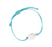 NIYANGLE Simple Hand-knitted Shell Bracelet Fashionable Green Shell Strand Bracelet for Women with Adjustable Size and Easy to Take Suitable for Daily Wear and Beautiful Decor