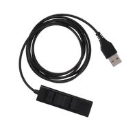 NIYANGLE Single Pin Headset USB Control Cable Adapter for Telephones with Stable Transmission and Advanced Audio Conversion, Plastic Material, Compatible with Office Phone Systems
