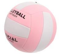 NIYANGLE Size 5 Inflatable Soft Volleyball Pu Practice Training Ball for Indoor and Outdoor Sports, Standard Machine-stitched Leather Volleyball for Team Training and Competition