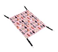 NIYANGLE Small Outer Pet Hammock and Cat Inner Plush Bed Lining Linen Fabric, Warm and Cozy Hanging Nest for Seasons Cats and Hamsters, Suitable Indoor Places