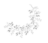 NIYANGLE Small Rhinestone Flower Headband Elegant Bridal Hair Accessories for Weddings Parties Comfortable Bead Hair Band with Pearl Accents Lightweight Chic Design