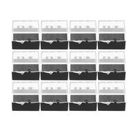 NIYANGLE Small Specimen Boxes with Black Sponge Insert 12pcs Acrylic Cube Display Case for Secure Item Placement and Clarity Badge or Stone Sample Storage for Travel and School
