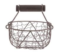 NIYANGLE Snacks Fruit Bread Basket French Fries Serving Tray Black Iron Open Design Multiple Uses for Home and Classroom