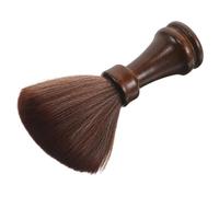 NIYANGLE Soft Bristle Barber Neck Duster Brush with Classic Wooden Handle Gentle Hair Sweep Brush for Salon and Home Use Stylist Tool for Haircut Cleanup and Neckline Hair Removal