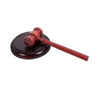 NIYANGLE Solid Wood Judge Gavel and Sound Block with Stylish Base Lawyer Hammer for Courtroom Auction and Legal Use Vintage Design for Precise Strikes and Elegant Display