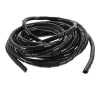 NIYANGLE Spiral Cable Sleeve Wire Wrap for Management 8m Pe Material Protective Multipurpose Cable Wrap for Office and Factory Use Black