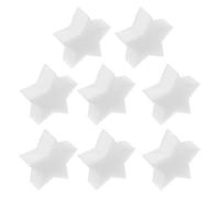 NIYANGLE Sponge Floating Cleaning Pads White 8pcs Star Shaped that Reduce Maintenance Pool Hot Tub Oil Absorbing Sponges for Swimming Pools and Baths