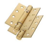 NIYANGLE Spring Loaded Self Closing Door Hinges Heavy Duty 2Pcs Metal Hinges for Residential and Commercial Exterior Doors