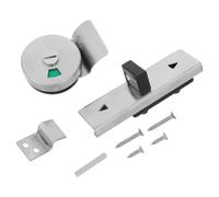 NIYANGLE Stainless Steel Bathroom Lock Latch with Vacant Engaged Indicator, Narrow Sliding Privacy Bolt for Commercial Bathroom Partition Doors, Easy to Use Lock for Public Restroom Stall