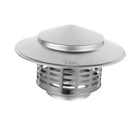 NIYANGLE Stainless Steel Chimney Cover Rainproof Flue Cowl for Roof Vent Windproof Cap for Outdoor Fireplace and Home Chimneys Weather-Resistant Replacement Accessory