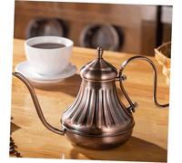 NIYANGLE Stainless Steel Coffee Kettle with Long Spout for Hand Brewing Precise Water Control High Temperature Resistant Rustproof Coffee Pot in Antique