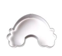 NIYANGLE Stainless Steel Cookie Cutters Set 3pcs with Cloud Shapes for Cutting Fruits and Pancakes for Baking and Fondant for Birthday Party and Day
