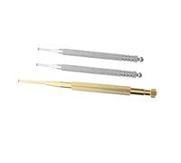 NIYANGLE Stainless Steel Ear Pressure Stimulation Tool Manual Point Probe Massager for Professional Diagnosis Compact Acupuncture Pens for Home and Travel Use