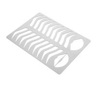 NIYANGLE Stainless Steel Eyebrow Shape Mold Eyebrow Shaping Stencil Lightweight and Resistant to Breakage for Precise Brow Practice and Drawing