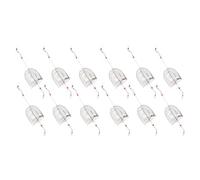NIYANGLE Stainless Steel Fishing Bait Cage 6cm Feeder Basket Bait Holder 12pcs with Lightweight Rapid Opening Mechanism for Carp Angling, for Fishing on Ice and Lake