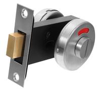 NIYANGLE Stainless Steel Lock for Bathroom Door with Red Green Occupied Indicator Deadbolt Suitable for Shower Doors and Public Restrooms in Commercial Buildings