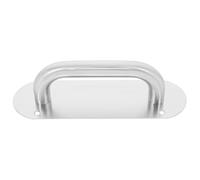 NIYANGLE Stainless Steel Push Pull Door Handle Brushed Oval Small Sliding Barn Door Handle Heavy Duty for Cabinet Closet