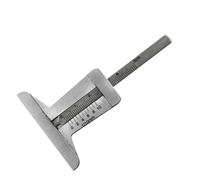 NIYANGLE Stainless Steel Tyre Tread Meter 0-50mm Range and 0.1mm Resolution, Comfortable Feel and Easy to Read Numbers, Portable Depth Gauge for Car and Motorcycle Safety Measurement
