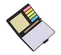 NIYANGLE Sticky Memo Kraft Paper Notebook with Self-stick Index Tabs and Flags Smooth Writing Paper Notes for Study Office Home Organization and Prioritizing Tasks Reusable Without Marks