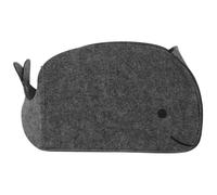 NIYANGLE Storage Basket Storage Bin 16.11x7.86x6.68 Inch Felt Wear-resistant Foldable Whale Shape Container for Nursery Organization