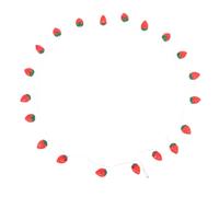 NIYANGLE Strawberry LED String Lights 20 Plastic Bulbs, Easy Installation and Multipurpose Use, Cute Decorative String Lights for Home and Outdoor Gatherings, for Bedroom Or Party