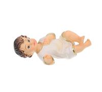 NIYANGLE Sturdy Resin Jesus Figurine Small Miniature Nativity Scene Ornament Religious Home Decor Christmas Decoration with Realistic Detailing and Artistic Design