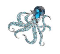 NIYANGLE Stylish Octopus Brooch Pin Dazzling Rhinestones for Women Unique Cute Animal Jewelry for Clothing Bags and Accessories for Parties and Everyday Wear