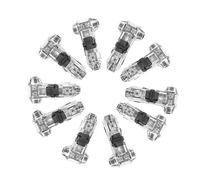 NIYANGLE T Type and Wire Connector Black Nylon 10 pieces | No Wire Stripping, Snap Connection Design, Black Nylon, 10 pieces Included